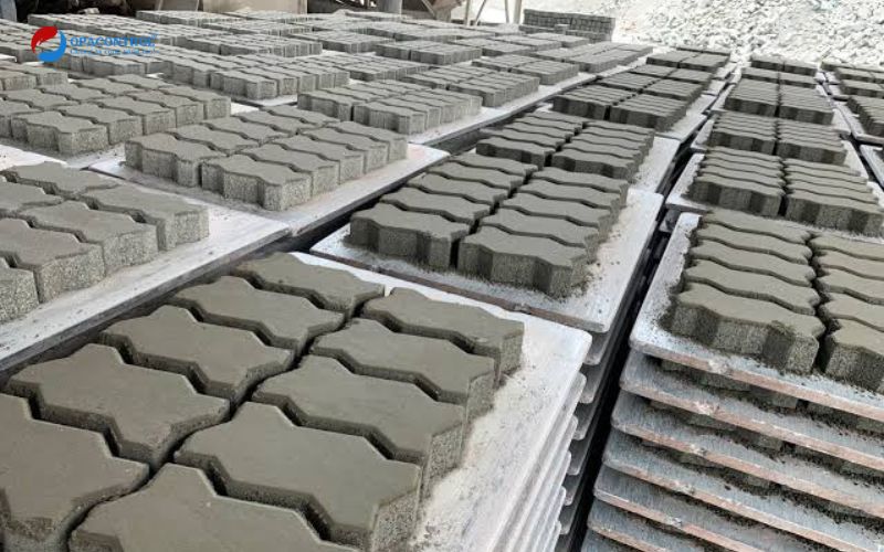 Gạch bê tông tự chèn lát vỉa hè