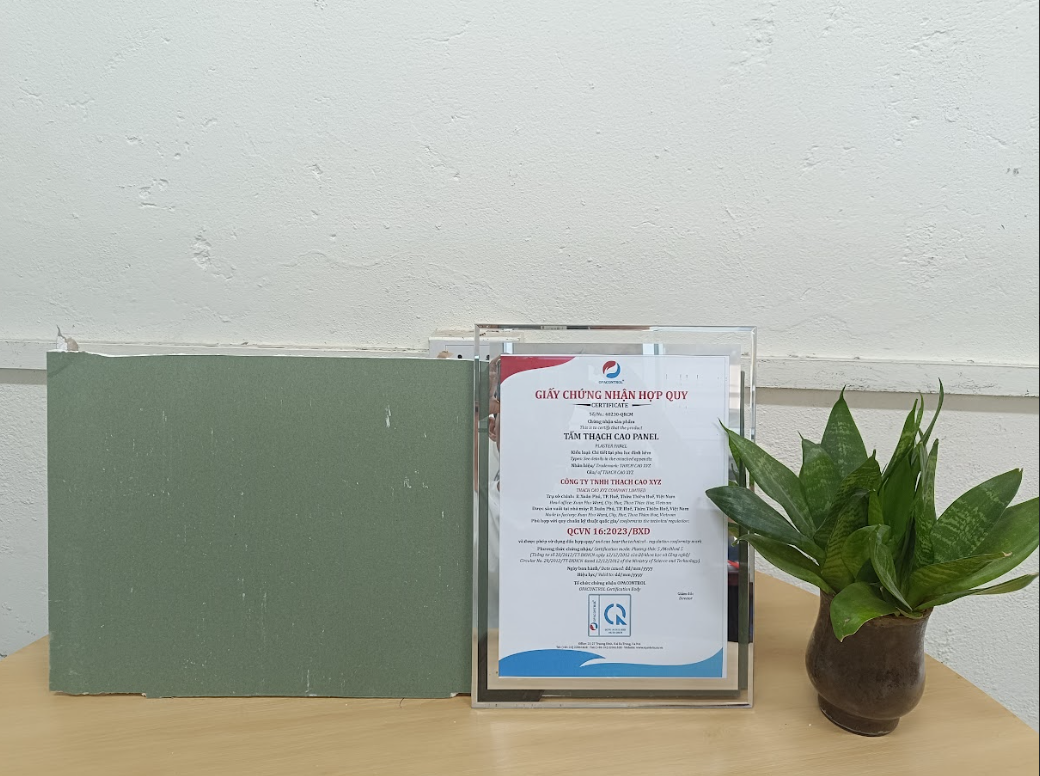 Chứng nhận hợp quy tấm thạch cao panel opacontrol