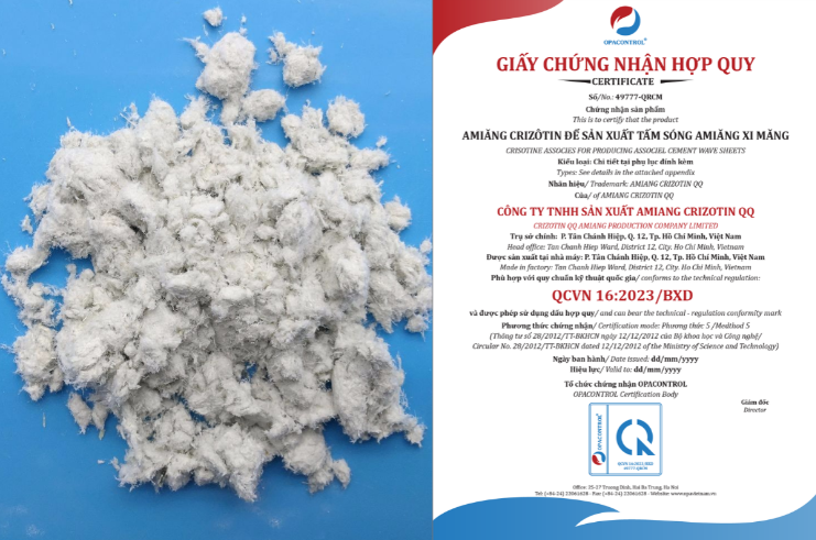 Dịch vụ CNHQ amiang crizotin