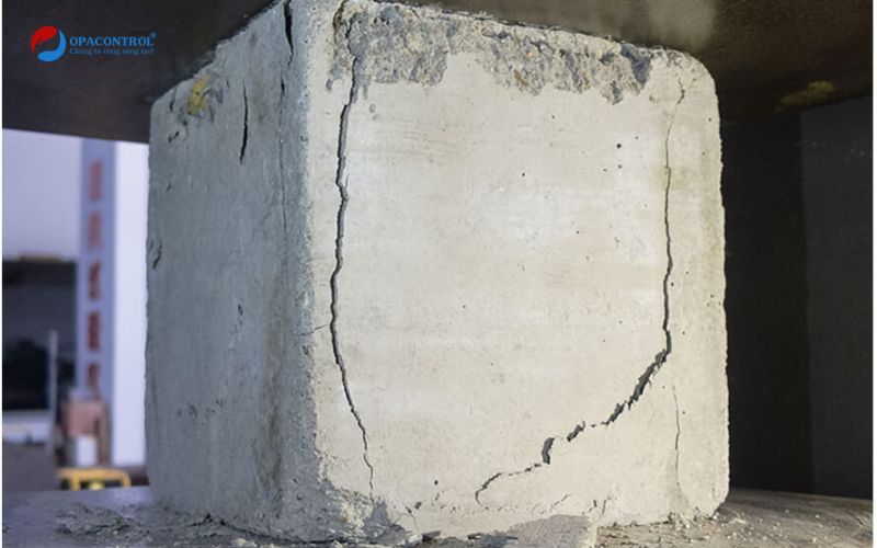 Mẫu nén bê tông xác định khả năng chịu lực 