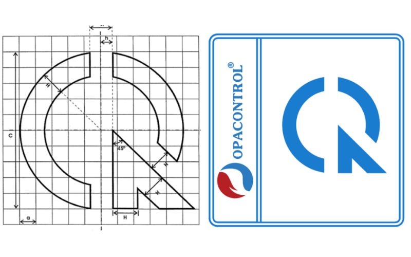 Mẫu dấu chứng nhận hợp quy gắn nhãn sản phẩm tại OPACONTROL