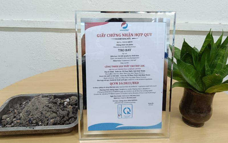 Giấy chứng nhận hợp quy tro bay