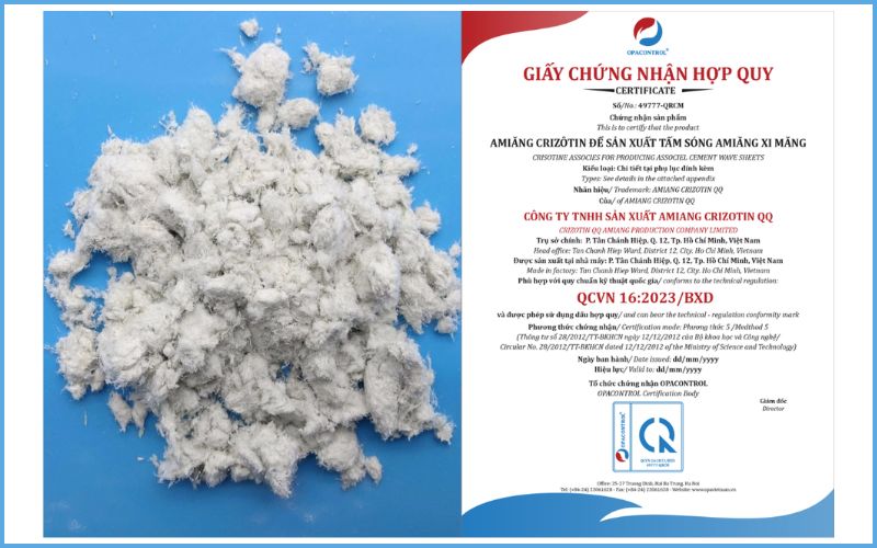 Tổng quan về dịch vụ chứng nhận hợp quy Amiang Criotin