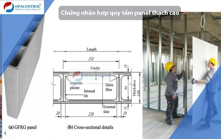 Chứng nhận hợp quy tấm thạch cao, panel thạch cao