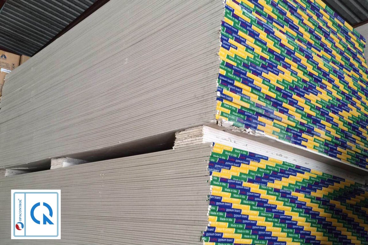 Hình ảnh các tấm thạch cao Panel xếp chồng lên nhau
