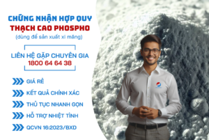 Chứng nhận hợp quy thạch cao Phospho dùng để sản xuất xi măng