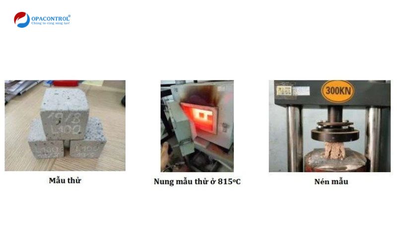 Quy trình thử nghiệm cường độ nén nguội của bê tông chịu nhiệt L100
