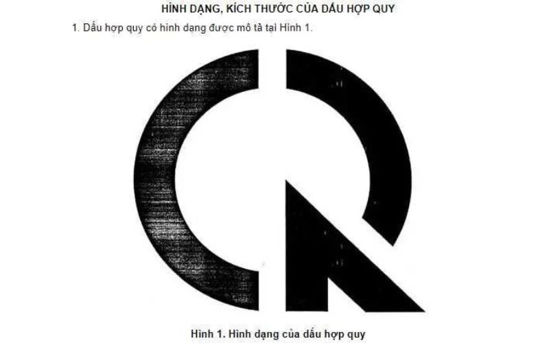 Hình dạng kích thước của dấu hợp quy