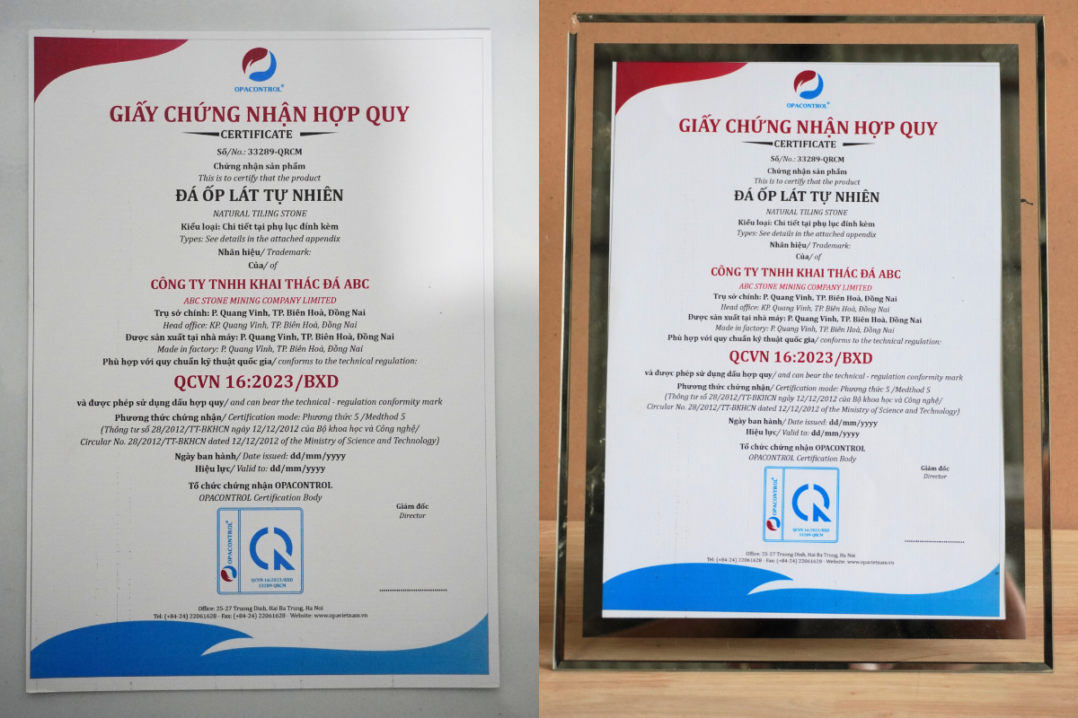 Mẫu giấy chứng nhận hợp quy sản phầm hàng hóa (lưu ý đây là mẫu, không giá giá trị pháp lý)