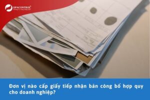 Đơn vị nào cấp giấy tiếp nhận bản công bố hợp quy cho doanh nghiệp?