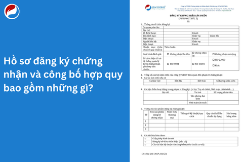 Hồ sơ đăng ký chứng nhận và công bố hợp quy