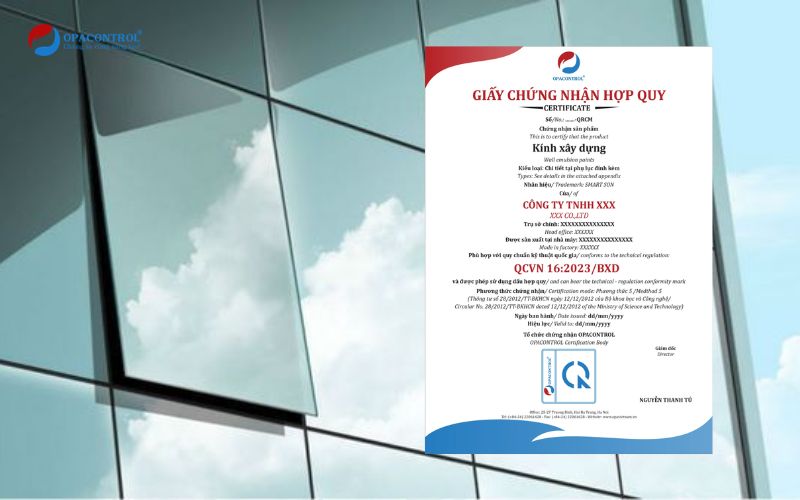 Quy trình công bố hợp quy cho kính xây dựng