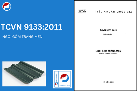TCVN 9133:2011 - Ngói gốm tráng men| Tải miễn phí