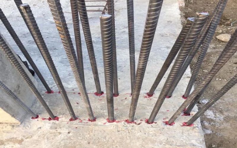 Khoan cấy thép vào bê tông