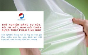 Thử nghiệm màng tự hủy, túi tự hủy, bao gói chứa đựng thực phẩm sinh học