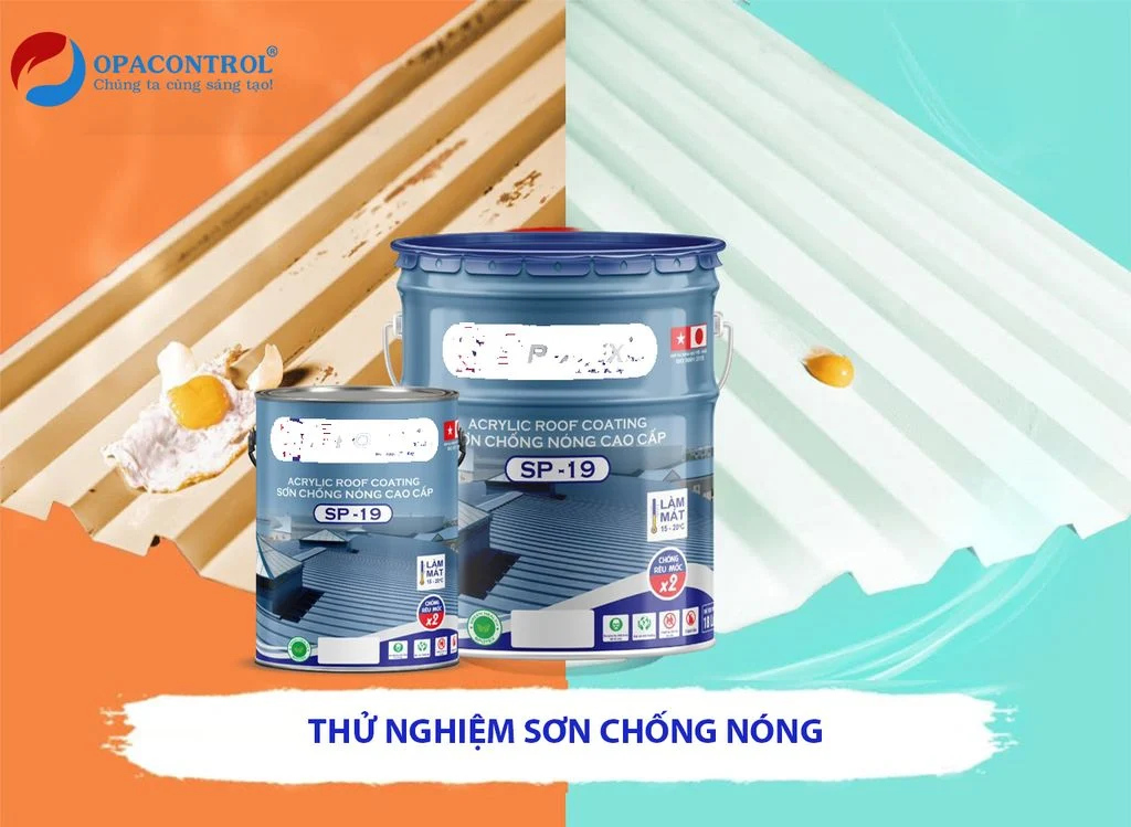 Thử nghiệm sơn chống nóng tại Opacontrol