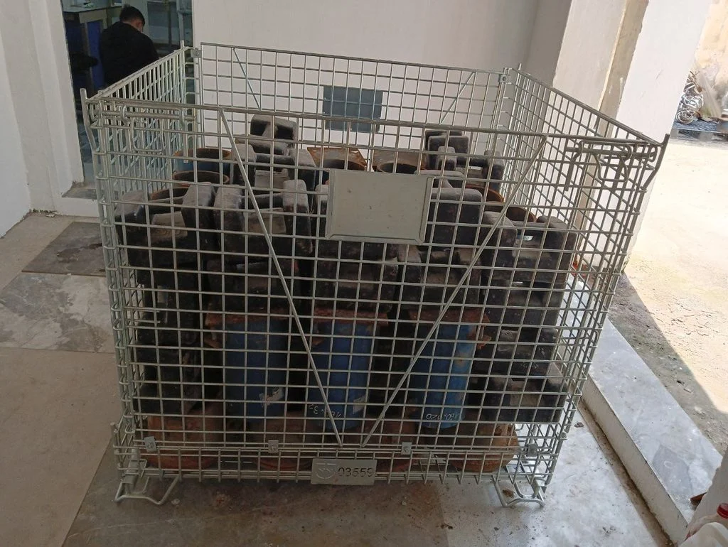 Thử tải lồng thép mạ kẽm