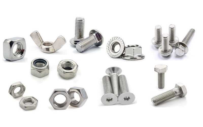 Hình ảnh các loại bulong, ốc vít, vít cấy và đai ốc 
