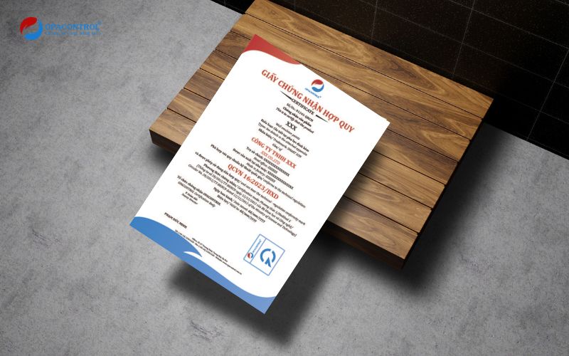 Giấy chứng nhận hợp quy áp dụng theo phương thức 5 tại OPACONTROL 