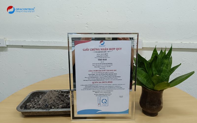Giấy chứng nhận hợp quy OPACONTROL đã cung cấp cho khách hàng 