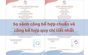 So sánh công bố hợp chuẩn và công bố hợp quy chi tiết nhất