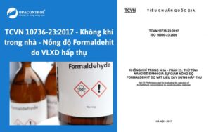 TCVN 10736-23:2017 - Không khí trong nhà - Nồng độ Formaldehit do VLXD hấp thụ
