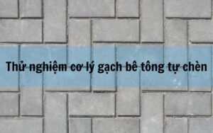 Dịch vụ thử nghiệm cơ lý gạch bê tông tự chèn