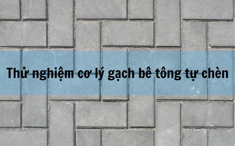 Dịch vụ thử nghiệm cơ lý gạch bê tông tự chèn