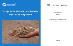 Tài liệu TCVN 13754:2023 - Cát nhiễm mặn cho bê tông và vữa