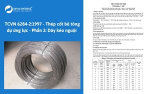 TCVN 6284-2:1997 - Thép cốt bê tông dự ứng lực - Phần 2: Dây kéo nguội