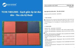 TCVN 7483:2005 - Gạch gốm ốp lát đùn dẻo - Yêu cầu kỹ thuật