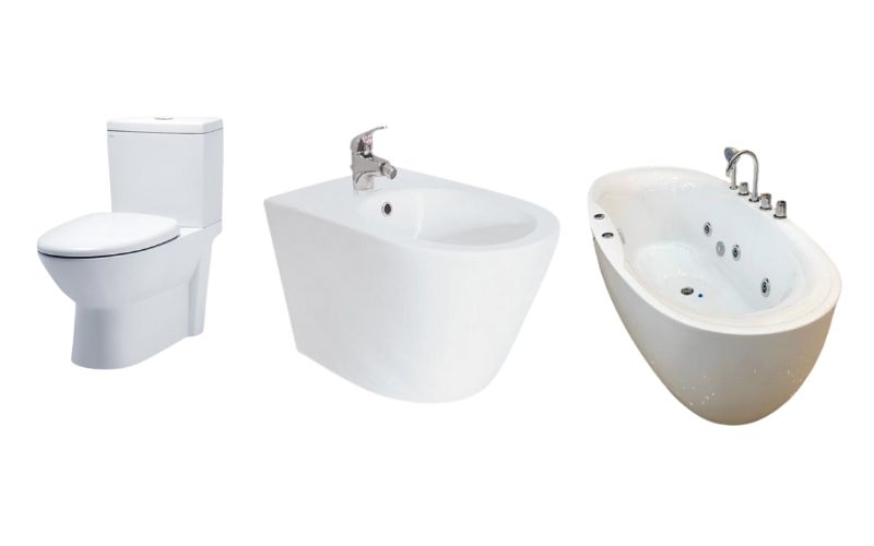 Một số loại vật liệu sứ vệ sinh được sử dụng hằng ngày 