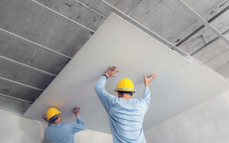 Thi công lắp đặt tấm Panel thạch cao