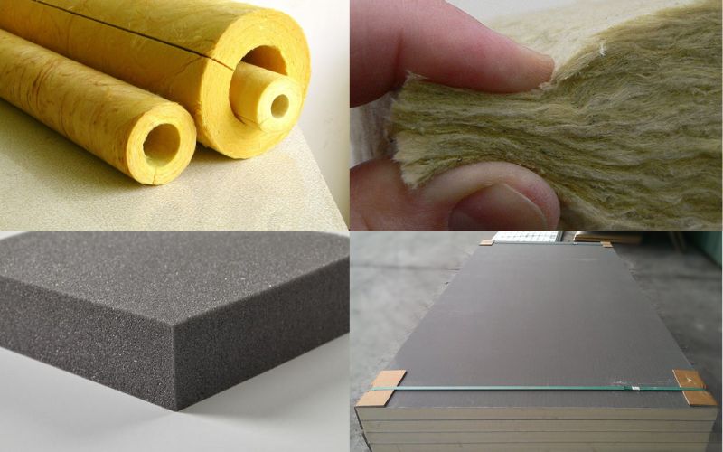 Hình ảnh một số loại vật liệu cách nhiệt thường sử dụng trong đời sống 
