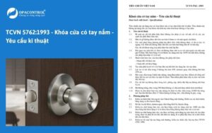 TCVN 5762:1993 - Khóa cửa có tay nắm - Yêu cầu kĩ thuật
