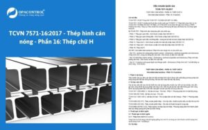 TCVN 7571-16:2017 - Thép hình cán nóng - Phần 16: Thép chữ H