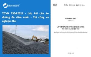TCVN 9504:2012 - Lớp kết cấu áo đường đá dăm nước