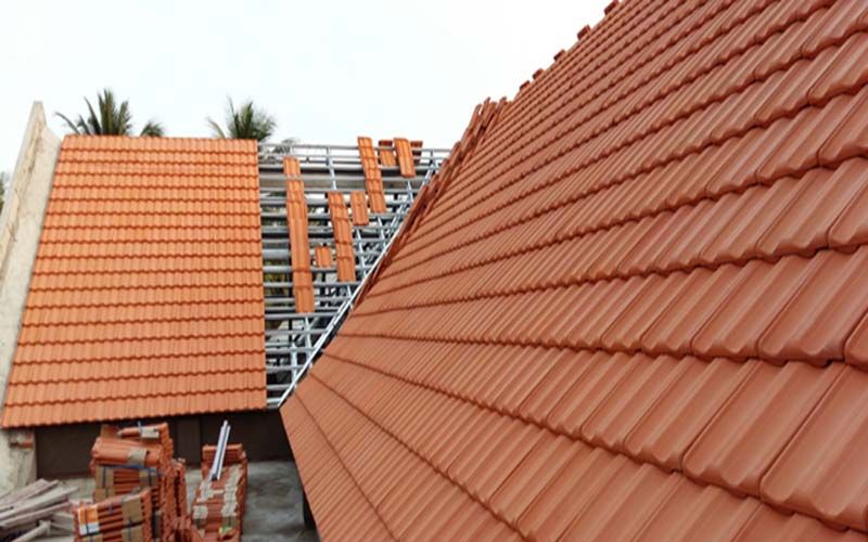 Ngói lợp được thử nghiệm các đặc tính cơ lý và sử dụng trong đời sống 