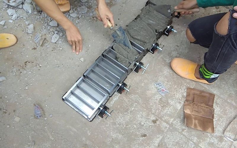 Lấy mẫu thử nghiệm cơ lý vữa xây dựng