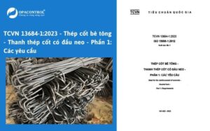 TCVN 13684-1:2023 - Thép cốt bê tông - Thanh thép cốt có đầu neo - Phần 1: Các yêu cầu