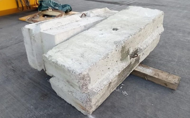 Mẫu bê tông nặng cần được thử nghiệm