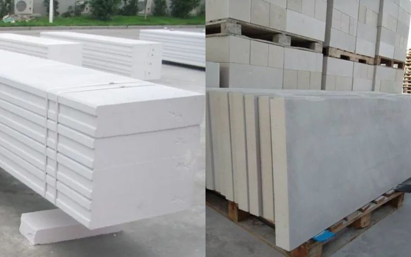 Lấy mẫu thử nghiệm tấm tường bê tông khí chưng áp 