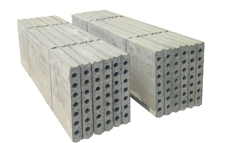 Lấy mẫu thử nghiệm tấm tường rỗng bê tông đúc sẵn 