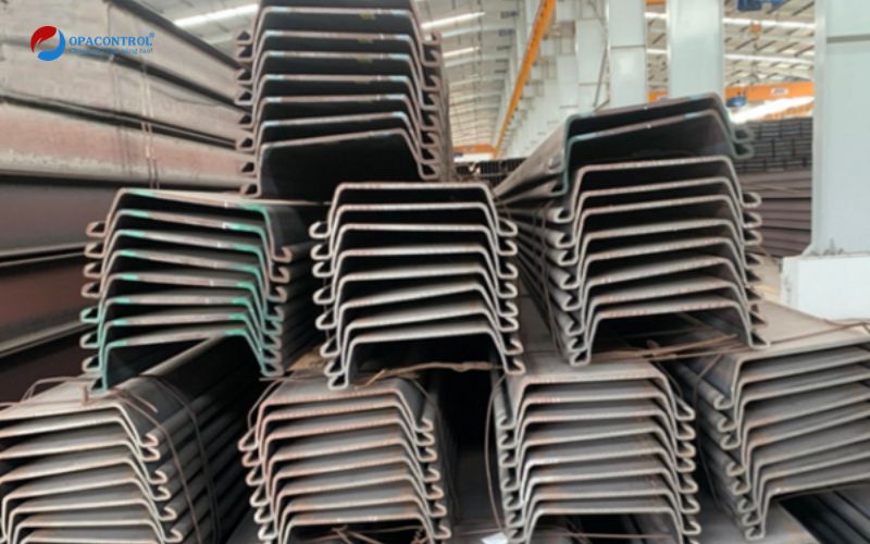 Cọc ván thép cán nóng dạng chữ U trong công trình xây dựng 