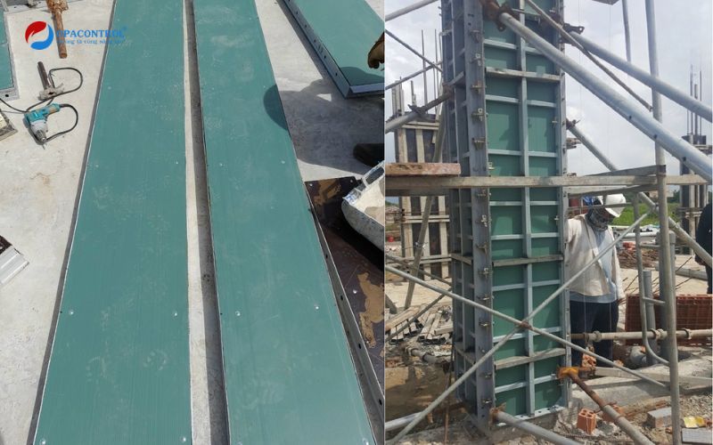 Cốp pha nhựa dùng cho bê tông sử dụng trong công trình 