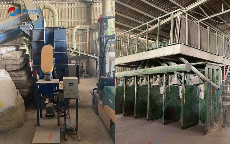 Máy móc sản xuất cát đá, vữa, bê tông của Công ty Cổ phần Vật liệu xây dựng Sư Tử Biển