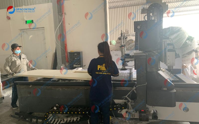 Hoạt động sản xuất của gỗ nhựa composite tại Công ty TNHH Pima 