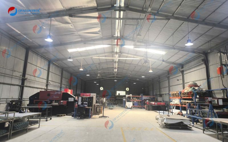 Khu vực sản xuất thang máng cáp tại nhà máy Công ty ASP