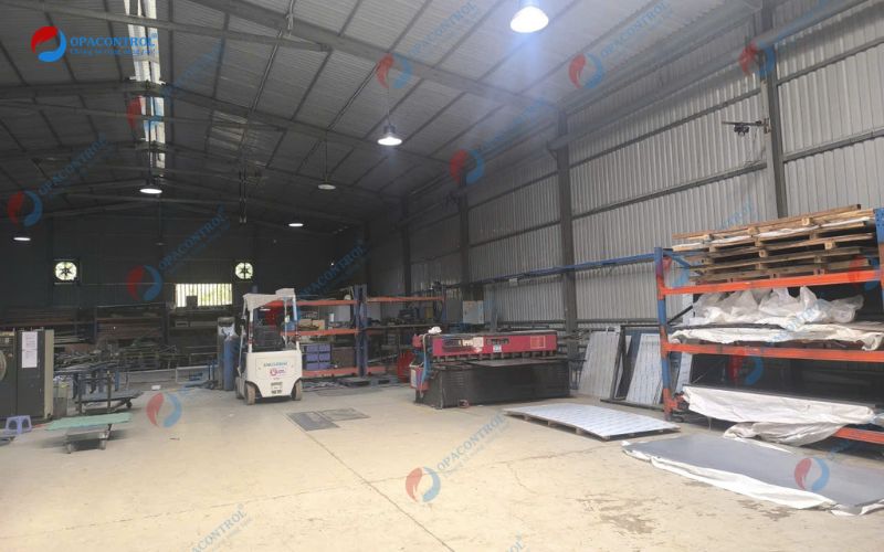 OPACONTROL đến khu vực lưu trữ và sản xuất thang máng cáp tại ASP