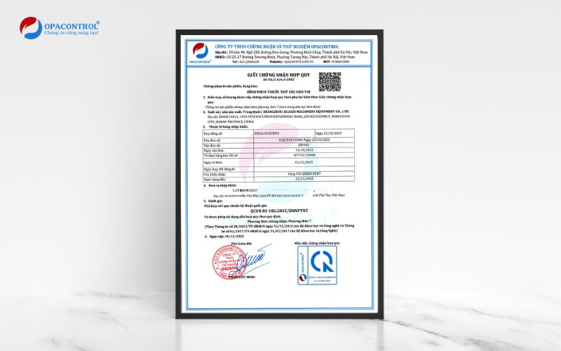 Giấy chứng nhận hợp quy phương thức 7 cho sản phẩm nhập khẩu